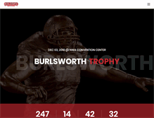 Tablet Screenshot of burlsworthtrophy.com